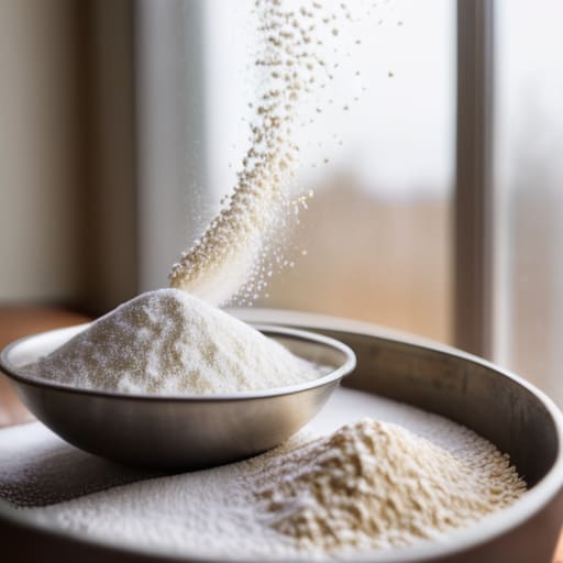 Mastering Almond Flour Pastry Techniques with sifting.