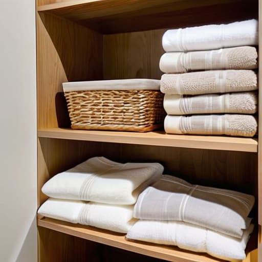 Using Linen Closet Storage Bins to Defeat Chaos.
