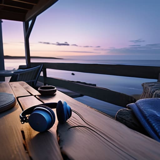Ambient Textures for Deep Stillness coastal scene.