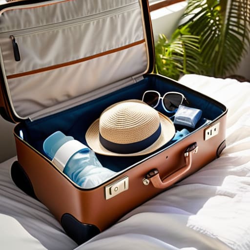 Packing cruise essentials, ready to set sail.
