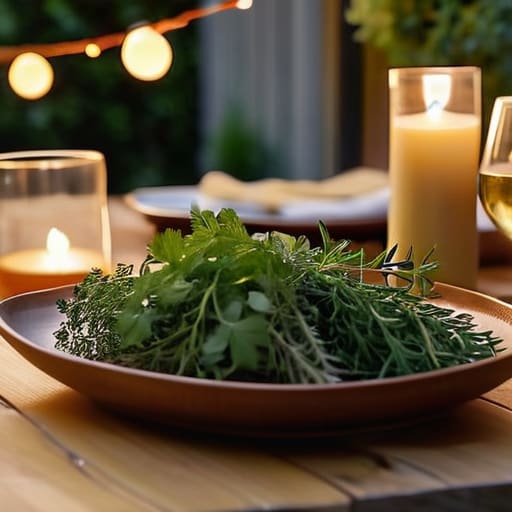 Enjoying The Final Bite at backyard dinner.