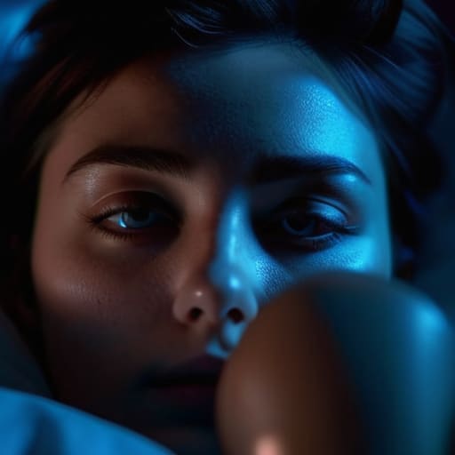 Impact of blue light exposure on sleep.