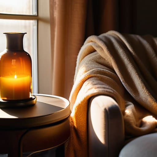 Creating a relaxing evening scent atmosphere.