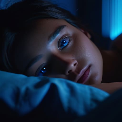 Impact of blue light on sleep patterns.
