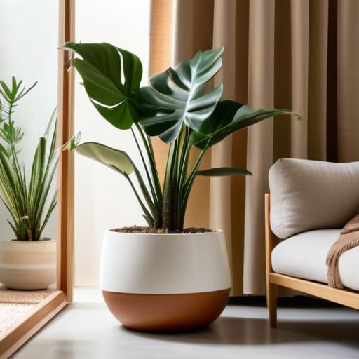 Stylish potted plant decor for home.