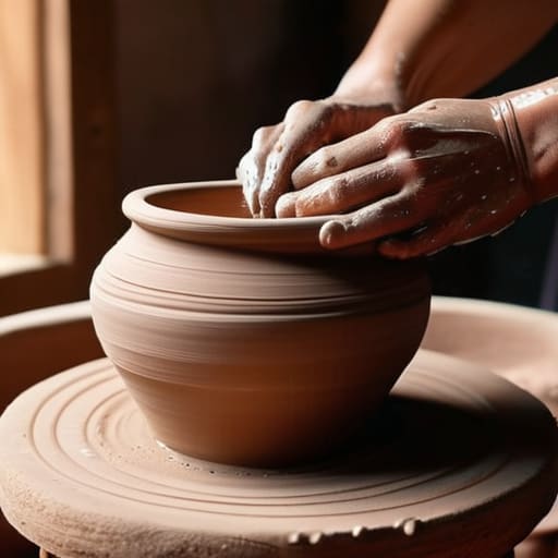 Easy pottery for beginners workshop photograph.
