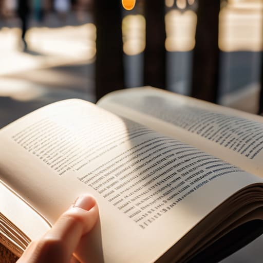 Person enjoying reading in public spaces.