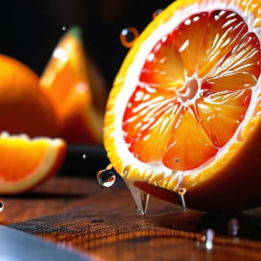 Chef slicing citrus for fresh zest.