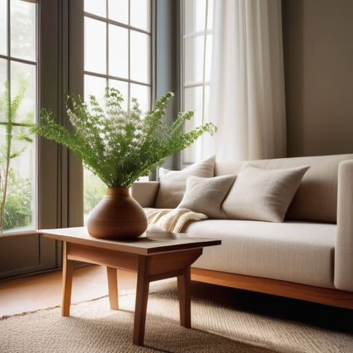 Brightening a room with small apartment windows.