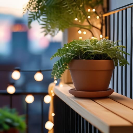 Charming tiny balcony decor for city living.